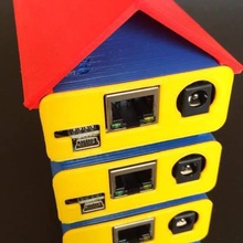 beaglebone black dog house caso de rack ferramenta caixa preta eletrônica 3d print model - Mito3D