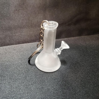 beaker bong keychain weed smoke 3d print model - Mito3D