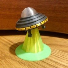 beam me up game toy ufo trinket space ship spaceship nsfw display art 3d print model - Mito3D