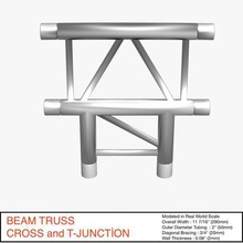 beam truss cross t junction 134 various interiordesign bar metal cnn modular fair bbc tv set construction television scene light exhibition lighting building green disco trusses broadcast virtual structure studio concertstage concert scaffold collection stand stage 3d 3d print model - Mito3D