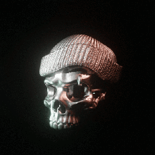 beanie skull ring bijoux de l'anneau bonnet le crâne bague doigt la mode résine exprimés 3d print model - Mito3D