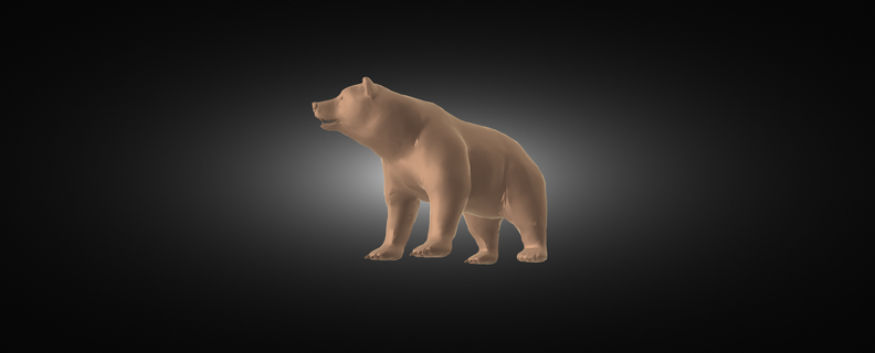 bear model sculpture art design statue figure 3d print model - Mito3D