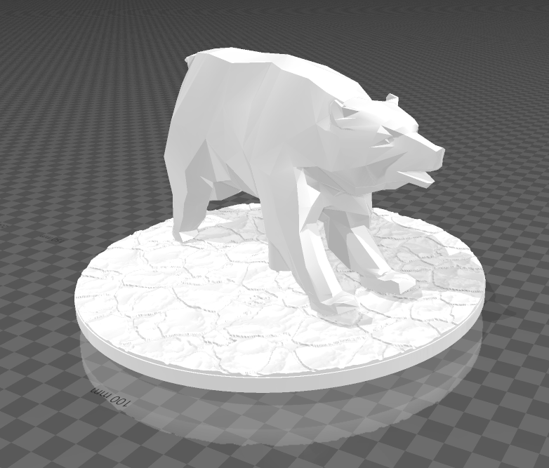 orso casa arredamento arte animale giocattolo 3D print model - Mito3D
