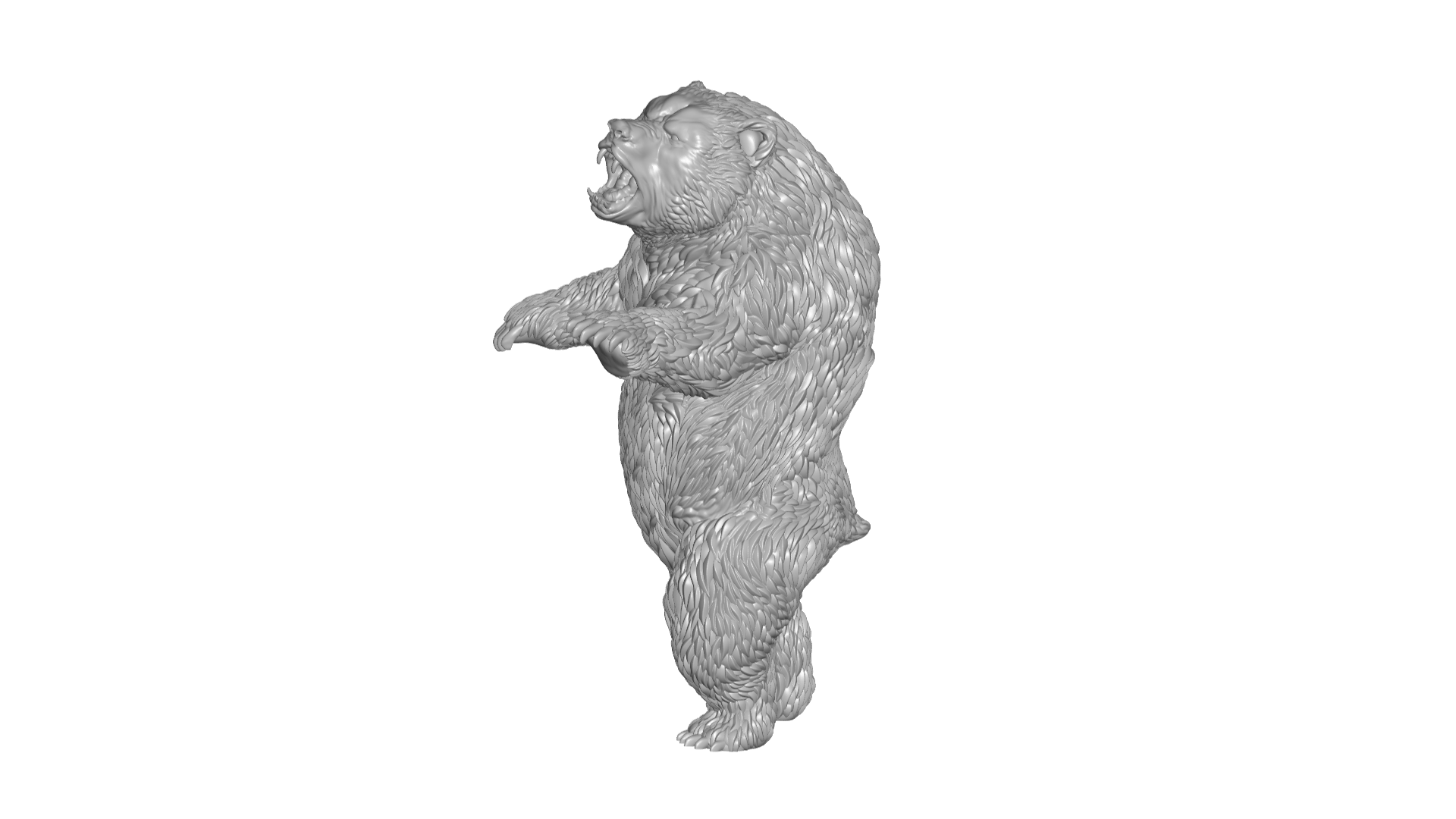 oso Arte animal escultura selva 3D print model - Mito3D