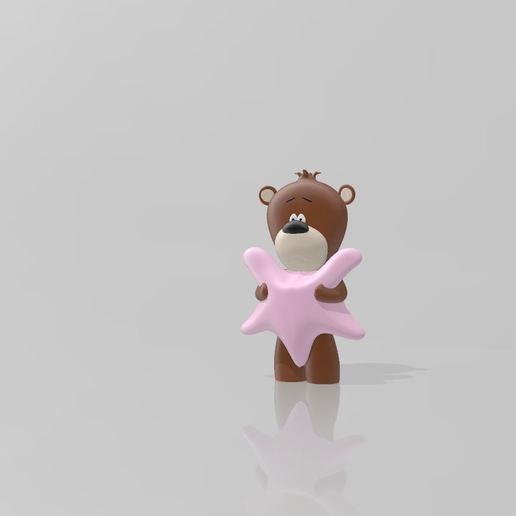 tragen Kunst Liebe teddy-Bär 3D print model - Mito3D