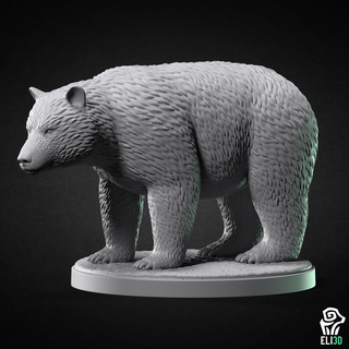orso animale animali figura figurina miniatura satue scultura fauna selvatica palude grizzly polare 3d print model - Mito3D