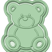 bear 4cm contour marker tool teddy bookmark 3d print model - Mito3D