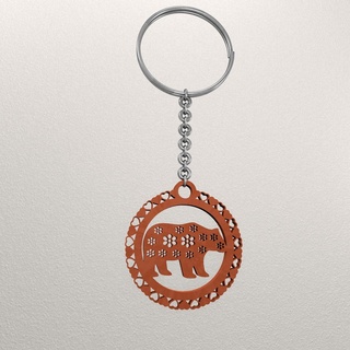 bear animal keychain kc12 Jewelry key ring ornament decoration art 3d print model - Mito3D