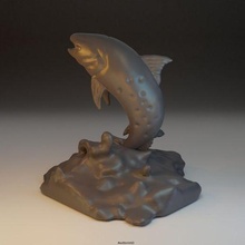 bear baby fish sculptures toys 3d print model - Mito3D