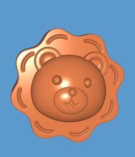 bear biscuit Art 3d print model - Mito3D