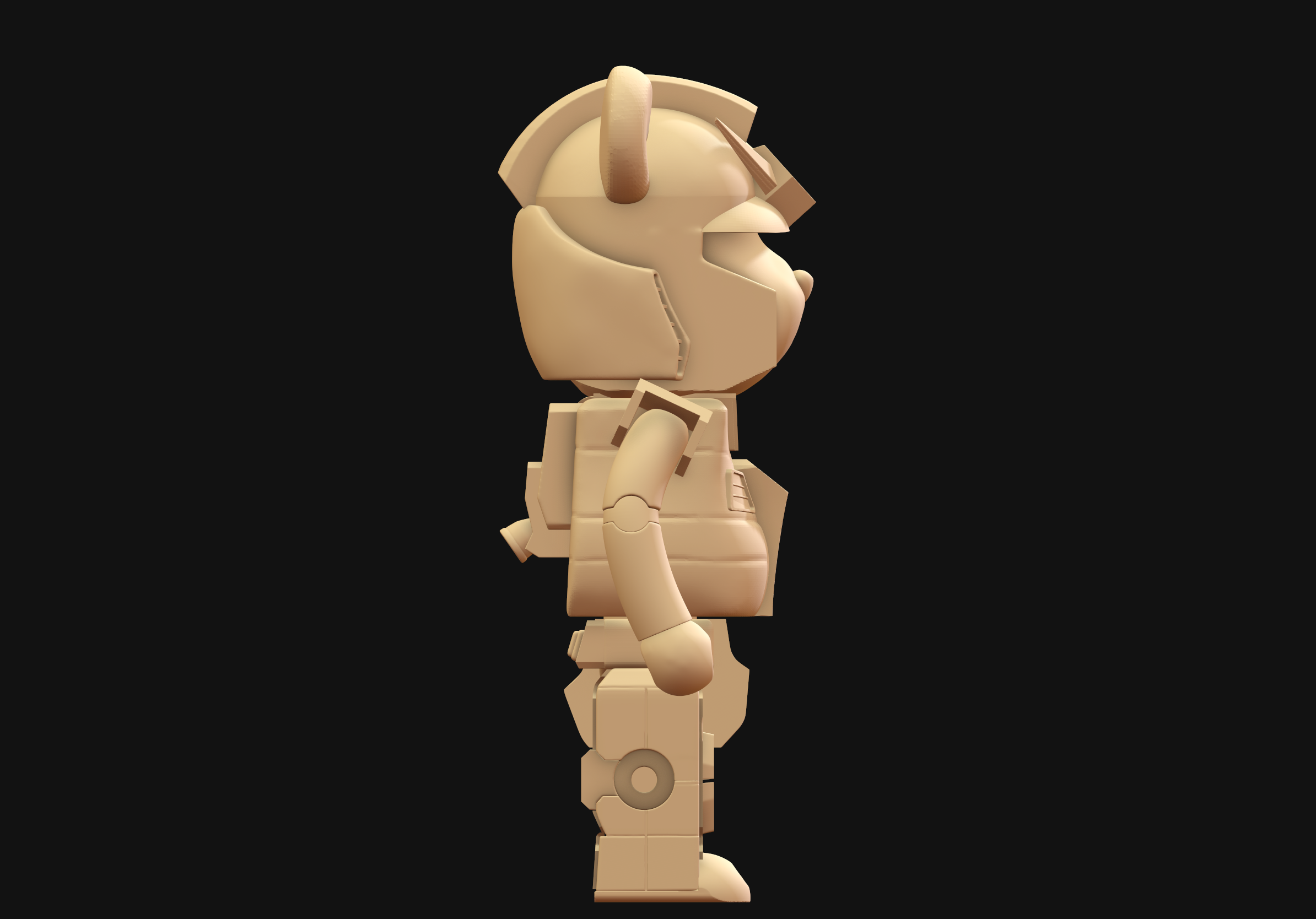 bear brick gundam bearbrick 3D print model - Mito3D