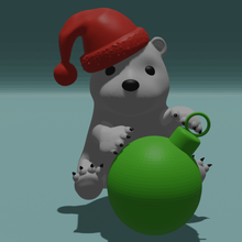 bear christmas toy toys art 3d print model - Mito3D