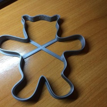 bear cookie cutter home 3d print model - Mito3D