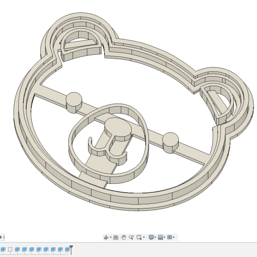 orso cookie cutter casa 3D print model - Mito3D