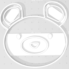 oso cortador agudo afilado Galleta animales zoo panda 3d print model - Mito3D