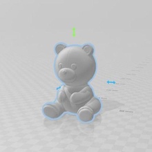 Urso boneca brinquedo animal 3d print model - Mito3D