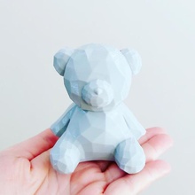 Urso geométrico poli 3d print model - Mito3D