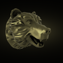 bear head 3d print model - Mito3D