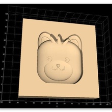 oso cabeza alivio herramienta osos galletas orefir3d Rudolf jedlicka luban 3d print model - Mito3D