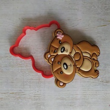 bear hugger verschiedene Konditorei Küche desserts marzipan fondant cookie cutter 3d print model - Mito3D