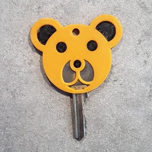 bear keychain gadget esun3d anello per chiavi orsi teddy orso chiave 3d print model - Mito3D