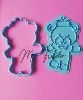 oso Rey cortador marcador corte sello 3d print model - Mito3D