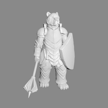 urso cavaleiro em miniatura a arte criaturas warhammer tampo de mesa rpg roleplaying modelo koa reis guerra fantasia dnd criatura boardgame 3d print model - Mito3D