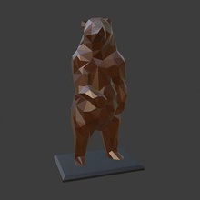 bear lowpoly 3d print model - Mito3D