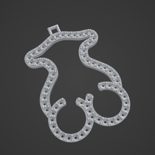 bear pendant crimping jewelry 3d flower print cult pending said 3d print model - Mito3D