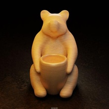 bear potty art pot sculpture toy decor 3d print model - Mito3D