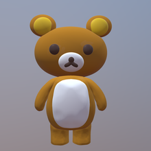 bear rilakkuma 3d print model - Mito3D