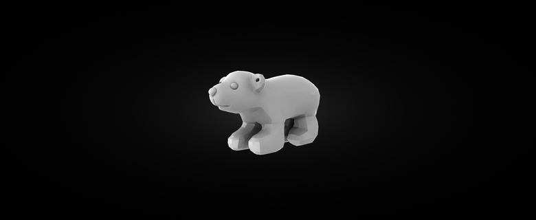 bear toy sculpture 3d print model - Mito3D