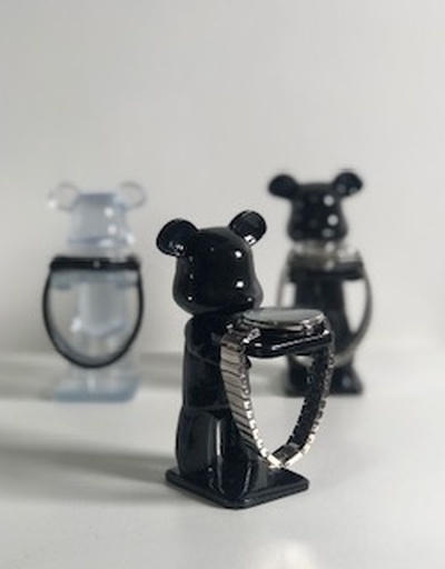 bear watch stand booth support iphone jewelry room design 3d print model - Mito3D