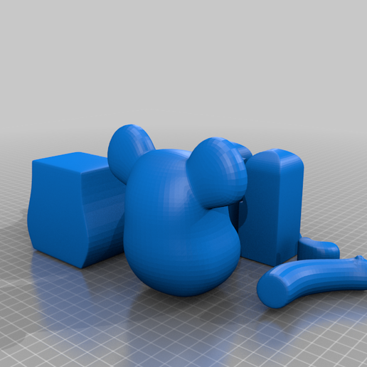 Bärenziegel Kunst Bär Bearbrck kaws Skulpturen 3D print model - Mito3D