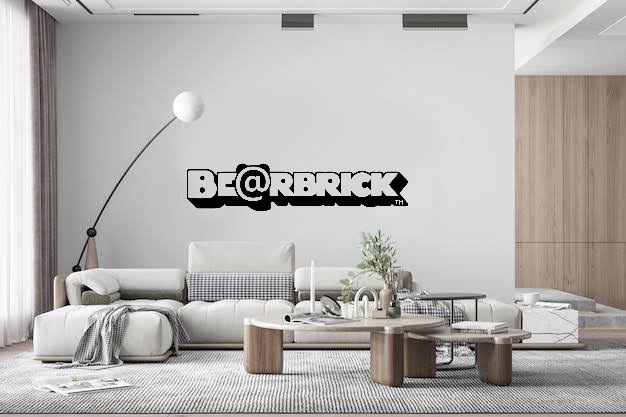 bearbrick rbrick wall decor bearbrick kaws 400 rbrick wall dxf cnc  3D print model - Mito3D