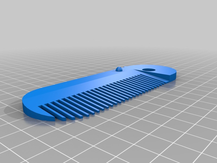 barba pettine remixare pieghevole baffi Accessori 3d print model - Mito3D