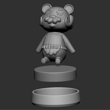 barba estatueta animal cruzando jogos horizonte Amiibo 3d print model - Mito3D