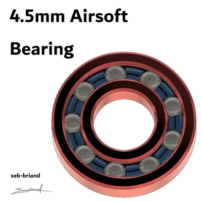 bearing 45mm airsoft balls ball d12mm d28mm e6mm 3d print model - Mito3D