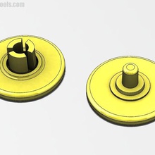 bearing caps fidget spinner 8x22x7mm ball game toy cap 3d print model - Mito3D