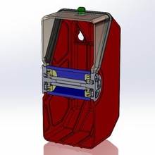 cojinete del eje filamento de la pared cassette herramienta almacenamiento cuadro bobina titular rodamiento 3d print model - Mito3D