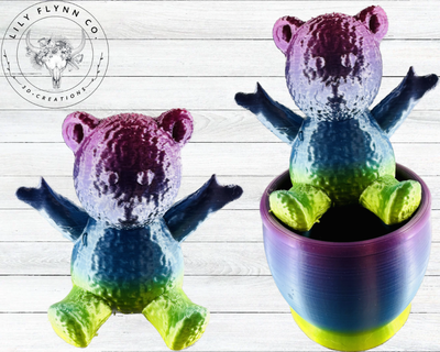 oso viejo maceta Arte 3d print model - Mito3D