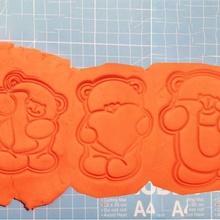 bears love cookie cutter valentine's 3d print model - Mito3D