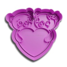 bears love cookie cutter cookie cutter cutting bear heart valentine's day valentine