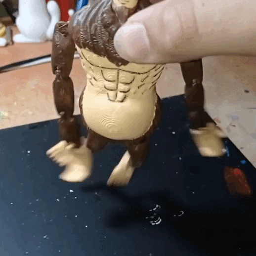 beast titan flexi - attack flexy shingeki kyojin titans chimp eren zeke jaeger 3D print model - Mito3D
