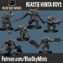 beastie hunta boys game orc miniature 32mm warhammer table paint mini 3d print model - Mito3D
