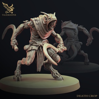 Beastman Morte Ritaglia bestia satiro mietitrice rpg dnd fantasia falce 3d print model - Mito3D