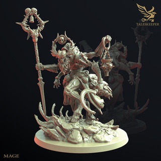 beastman mage demon beast satyr creature rpg dnd fantasy horror 3d print model - Mito3D