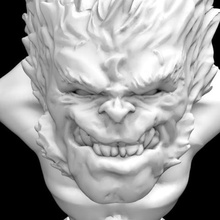 beast game marvel xmen comic bust 3d print model - Mito3D