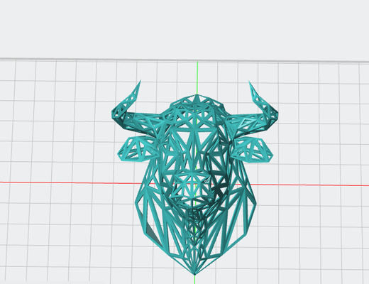 bestie toro testa interni lampada luce apparecchio notte animali notturna 3d print model - Mito3D