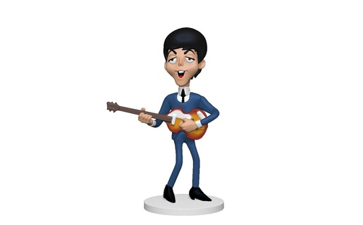 Beatles Samstag Karikatur paul John George Ringo Cartoons 3d print model - Mito3D